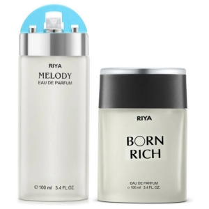 Riya Melody & Born Rich Eau De Parfum (EDP) For Unisex 200 ( Pack of 2 )