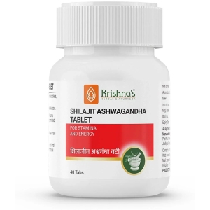 Krishnas Shilajit Ashwagandha Tablet - 40 Tab