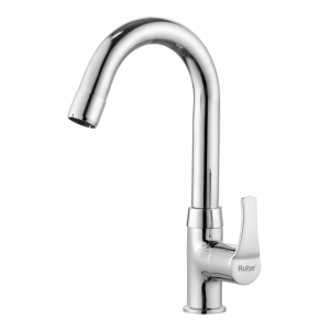 Euphoria Swan Neck Brass Faucet with Small (12 inches) Round Swivel Spout - by Ruhe®