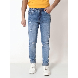 Boys Slim Damage Light Blue Denim Jeans-7-8Y