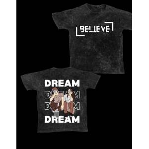 Believe Oversized Stonewash Tshirt-L