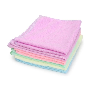 HOMETALES - Multicolor 250 GSM Microfiber Car Cleaning Cloth For Automobile car accessories( Pack of 6 )