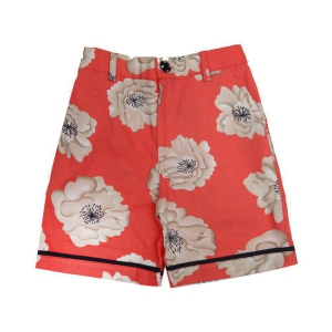 Zadmus - Orange Cotton Girls Hot Pants ( ) - None