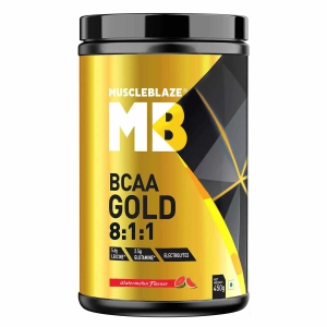 MuscleBlaze BCAA Gold 8:1:1 Amino Acids Supplements-450 G / Watermelon