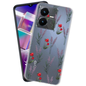 NBOX - Multicolor Silicon Printed Back Cover Compatible For Vivo Y22 ( Pack of 1 )