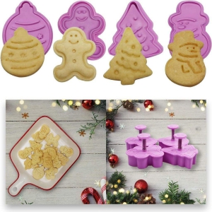 Skytail Mini 3D Christmas Cookie Cutters Set