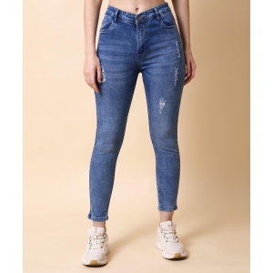 Women Skinny Light Blue Denim Jeans-36