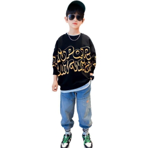 Force - Black Cotton Blend Boy's T-Shirt ( Pack of 1 ) - None