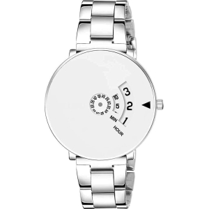 Exelent Round Analogue White Dial Men's Watch