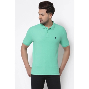 Red Tape Men Parrot Green Collared T-Shirt