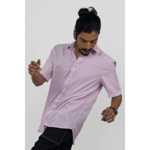 Relaxed fit crepe shirt-Lavender / Custom