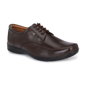 Leeport - Brown Mens Derby Formal Shoes - None