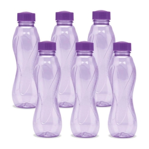 Milton Oscar Water Bottle 6 Piece Purple Plastic Water Bottle 1000 mL ( Set of 6 ) - Purple