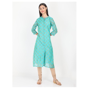 alena-turquoise-chanderi-straight-kurti-l