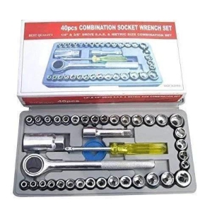 Hardware Tools - Multipurpose 40 in 1 Screwdriver Socket Set and Bit Tool Kit Set