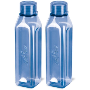 Milton Prime 1000 Pet Water Bottle, Set of 2, 1 Litre Each, Blue - Blue