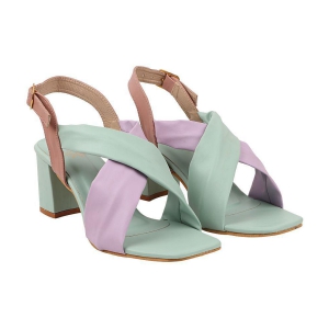 Shoetopia - Green Women's Sandal Heels - None