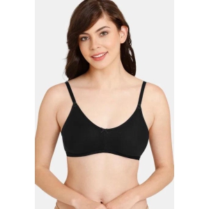 Zivame Rosaline Everyday Anti-Microbial Double Layered Non Wired 3/4th Coverage T-Shirt Bra ZI1885-36C / Black