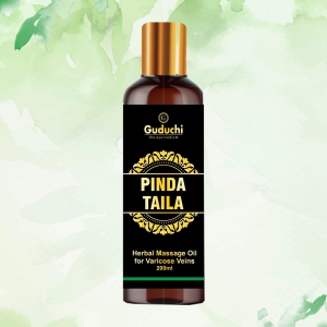 Guduchi Pinda body oil helps relieve pain in Varicose Veins | For External Use | 200 ML Pack of 2 - 15% OFF