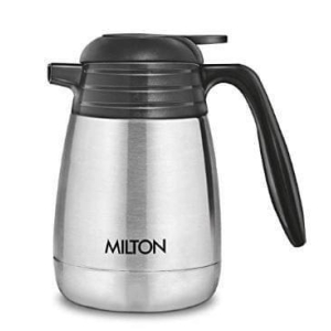 Milton Thermosteel Classic 24 Hours Hot or Cold Tea/Coffee Carafe, 600 ml, Silver, Stainless Steel