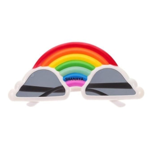 SHANAYA Funny Sunglasses Rainbow Cloud Eyeglasses Goggles Eyewear Novelty Party Favors Photo Props Supplies For Kids Adult Men Women pack of 10