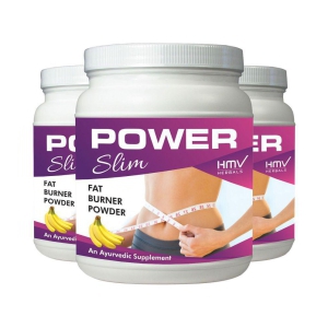 HMV Herbals Power Slim Weight Loss Herbal Banana Powder 300 gm Pack of 3