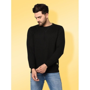 Rigo Fleece Round Neck Mens Sweatshirt - Black ( Pack of 1 ) - None