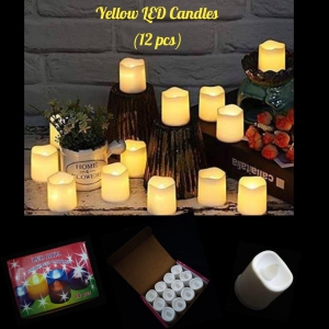 Home Decorative LED Candles (Pack of 12)