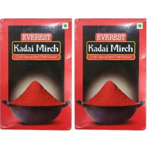 Everest Spices | Kadhai Mirch Powder | Chilli Powder for Curries | 100 Gm Each | Pack of 2 | 200 Gm Pack