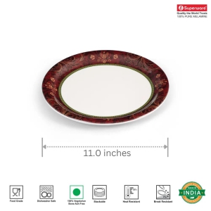 SUPERWARE, MELAMINE - ORNAMENTAL | 6 Nos.-11 inches | Dinner Plate