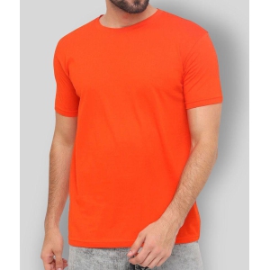 SKYRISE - Orange Cotton Slim Fit Men's T-Shirt ( Pack of 1 ) - None