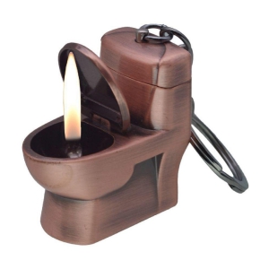 ASIAN - Bronze Aluminium Cigarette Lighter ( Pack of 1 ) - Bronze