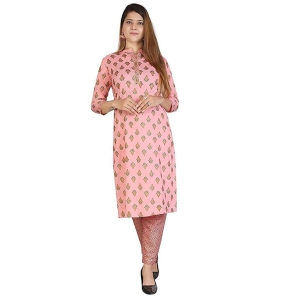 Monika Fashion Women's Rayon Straight Kurta with Pant Set