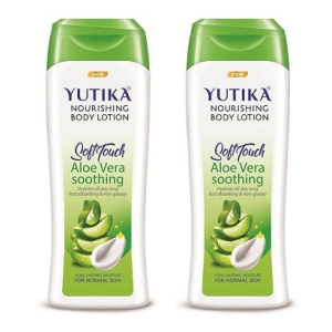 yutika Nourishing Soft Touch Aloe Vera Soothing Body Lotion ( 300 mL Pack of 2 )