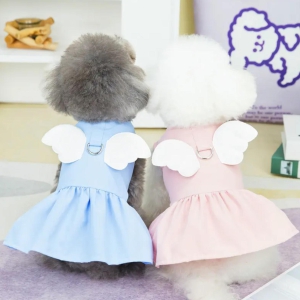 Dog Clothes| Angel Wings Pet Dress | Sizes and Colours Available| Claws N Paws-Blue / XS