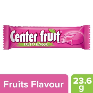 Center Fruit Liquid Filled Bubble Gum Fruits Flavour 24G