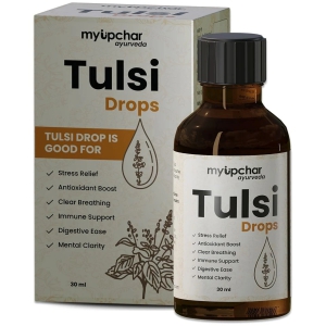 myUpchar Tulsi Ark Drops - Sourced 5 Rare Tulsi from Himalayan range | 30 ml | Boost Immunity