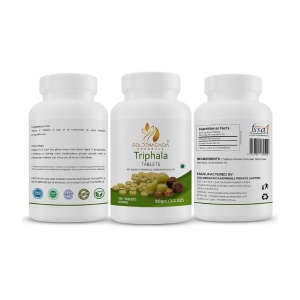 GOLDENACACIA HERRBALS Triphala 500mg 180 Tablets 1 no.s