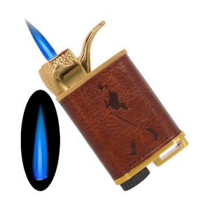 SJ Leather Finish Cigarette Lighter - Multicolor