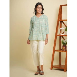 pushkar-powder-blue-dobby-top-xl