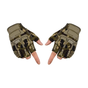 ZAYSOO Full Fingers Nylon Riding Gloves ( Pair of 1 ) - L