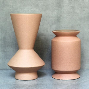 Pink Ceramic Vase-Medium