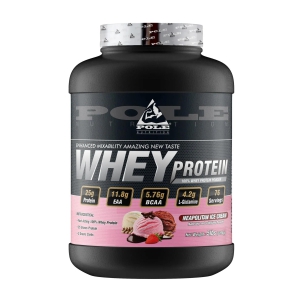 Pole Nutrition 100% Whey Protein Powder 5lbs-Neapolitan Ice Cream