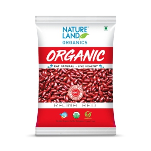 Natureland Organics Rajma Red, 500 gm Each - Pack of 3