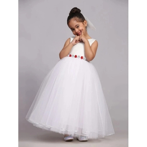 Toy Balloon Kids White Net Girls Gown ( Pack of 1 ) - None