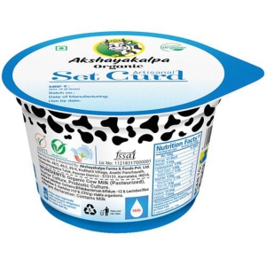 AKSHAYAKALPA Curd  Set Artisanal Organic 200 g Cup
