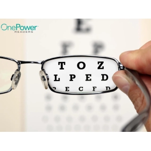 One Power Reading Lens - Read Small Print and Computer Screens - no Changing Glasses - Flex Focus Optics - Reading Glasses for Men &  Women