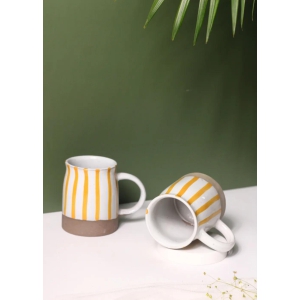 Yellow Striped Mug