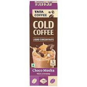 Tata Coffee Cold Coffee Liquid Concentrate  Choco Mocha Flavor  Rich & Creamy