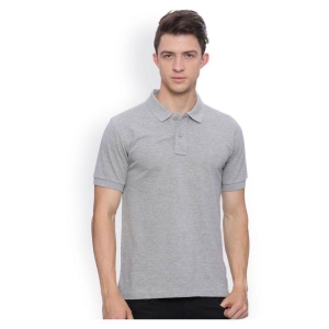 SquareFeet - Light Grey Polyester Regular Fit Men's Polo T Shirt ( Pack of 1 ) - XL